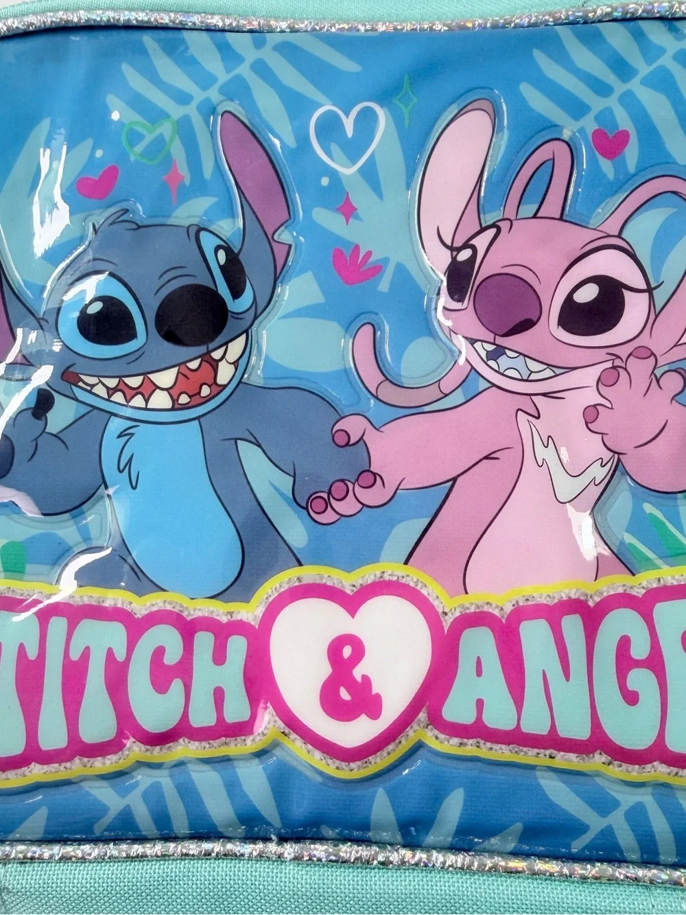 BIOWORLD Disney Lilo & Stitch Stitch & Angel Kids Lunch Bag Handle 9.5x8x3